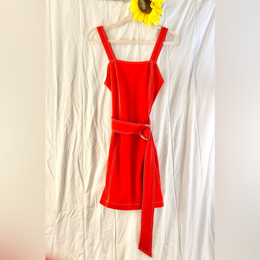 Forever 21 red dress with Belt size small
